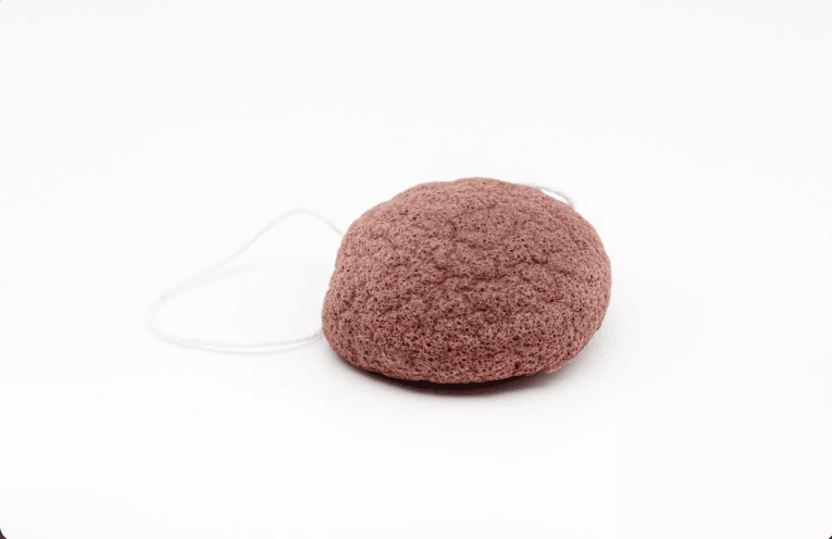Eponge Konjac argile rouge - démaquillante - visage