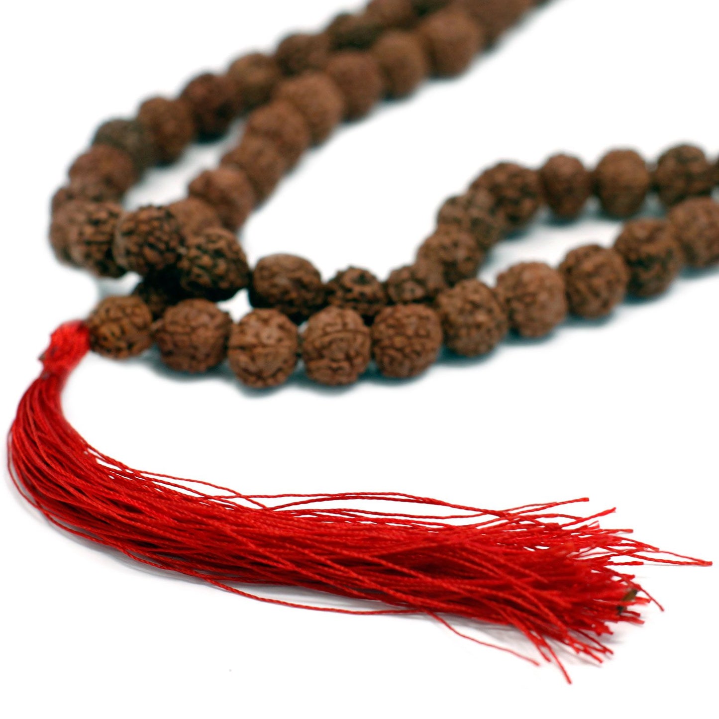 Mala tibétain Rudraksha - Marron