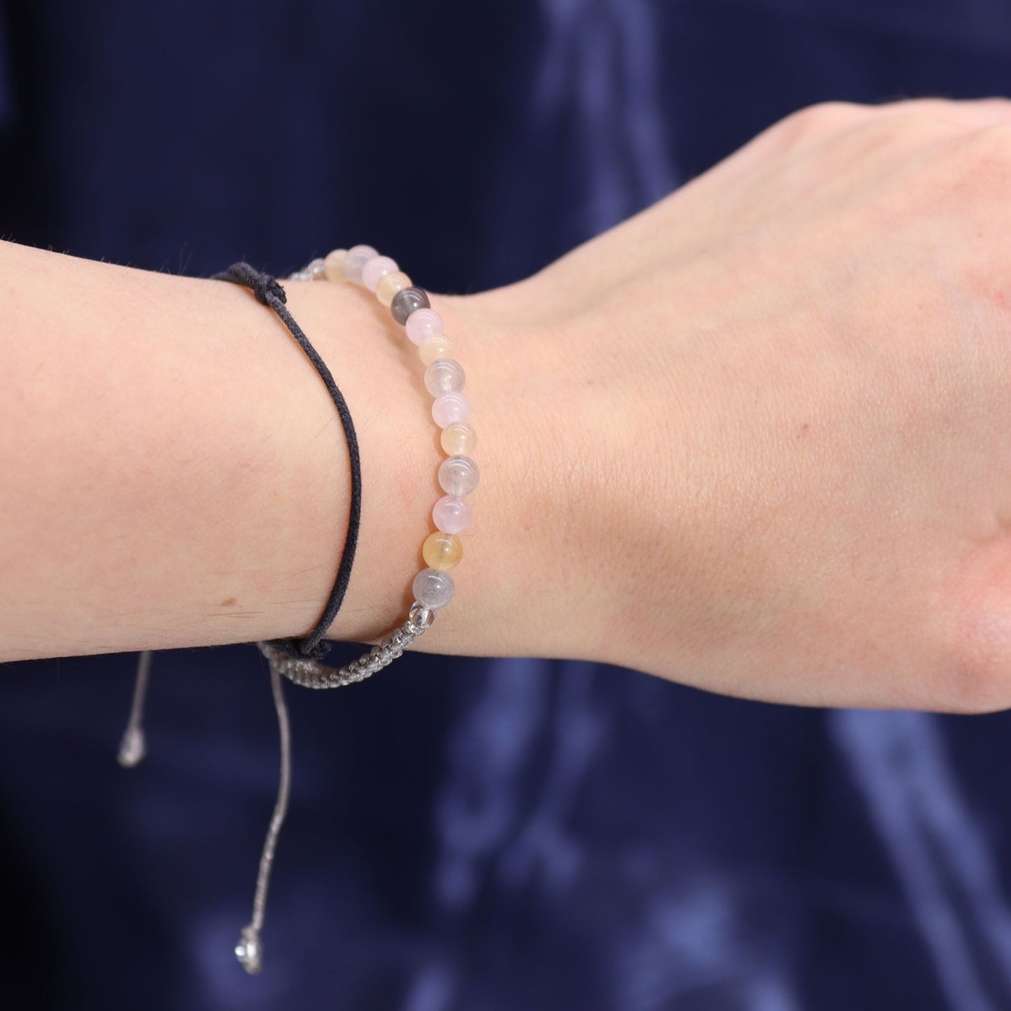 Bougie en cristal du zodiaque et bracelet de pierre - Gémeau