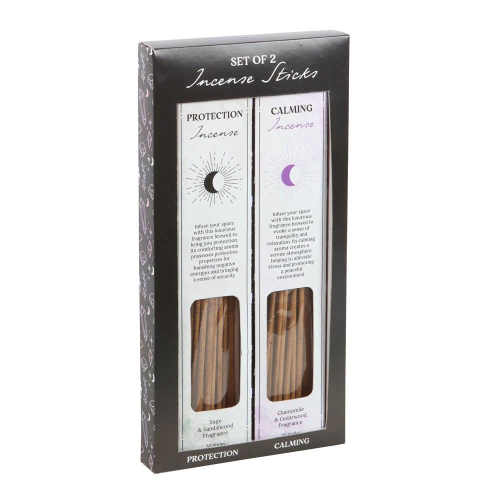 Lot de 2 ensembles de bâtonnets d'encens calmants et protecteurs