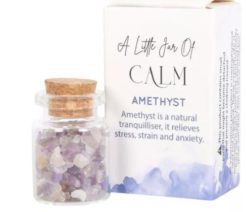 Amethyst Crystal Jar in a Matchbox: Serenity