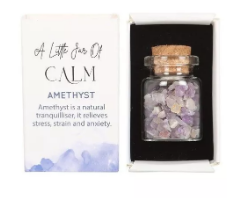 Amethyst Crystal Jar in a Matchbox: Serenity
