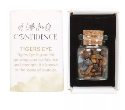 Tiger's Eye Crystal Jar in a Matchbox: Trust