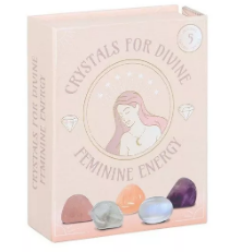 Set of 5 crystals for divine feminine energy
