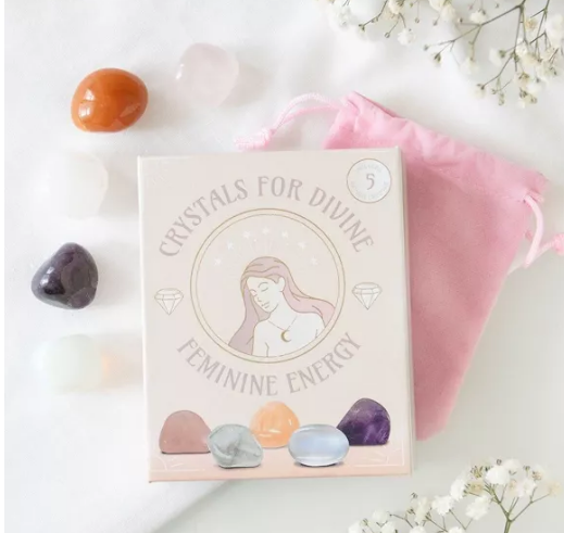 Set of 5 crystals for divine feminine energy