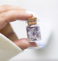 Amethyst Crystal Jar in a Matchbox: Serenity