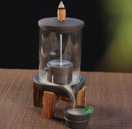 Brûleur d'encens à refoulement - Cascade du salon de thé