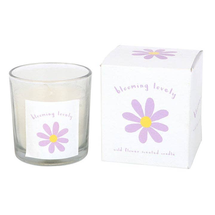Blooming Daisy Wildflower Candle