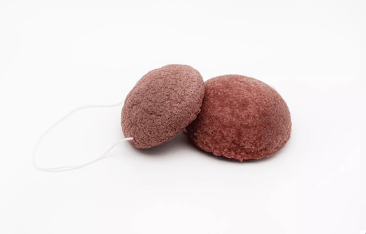 Eponge Konjac argile rouge - démaquillante - visage