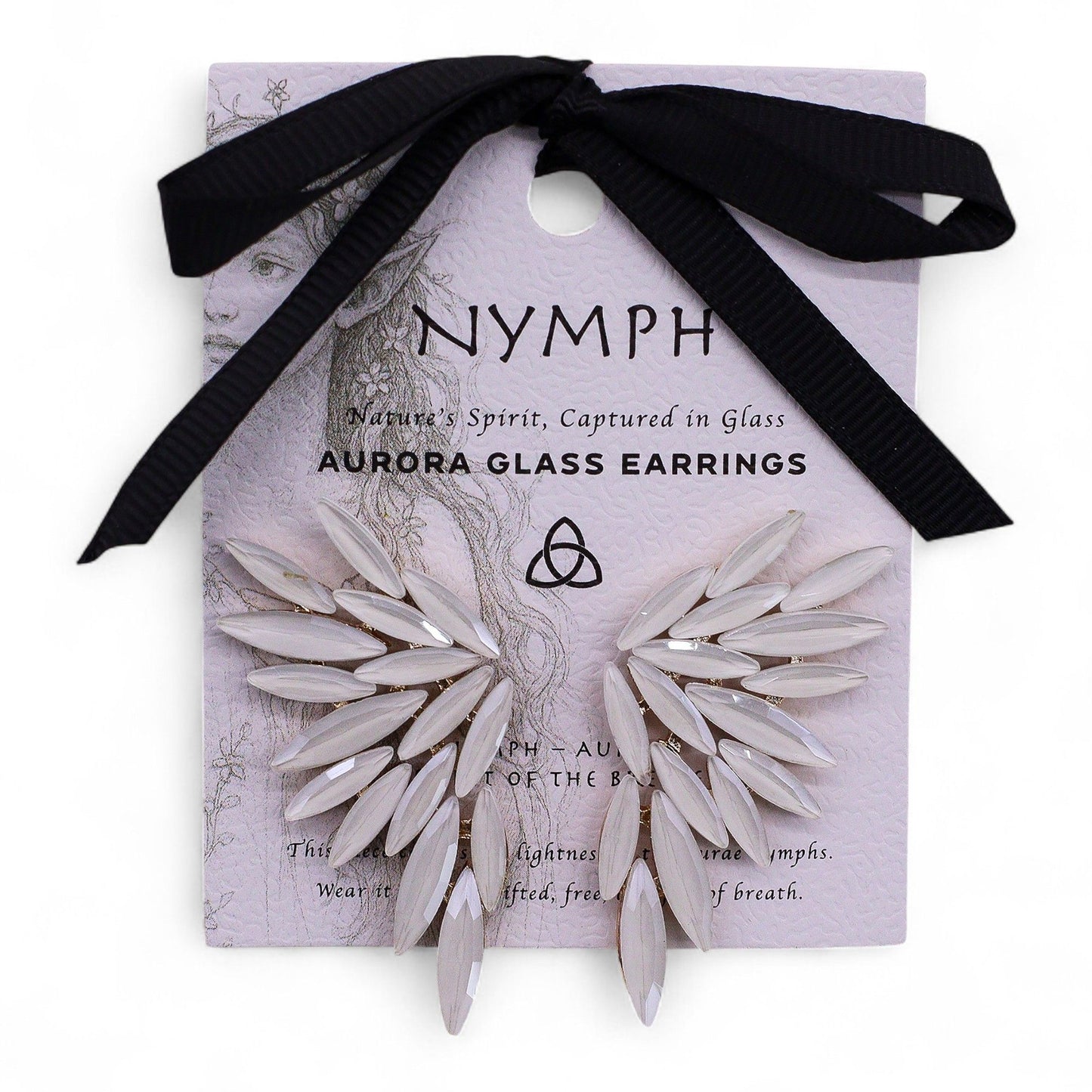 Boucles d'oreilles - Verre Vintage - Ailes d'Ange