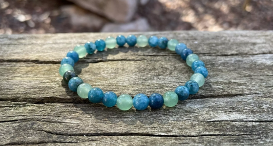 Bracelet spécial acné et problème de peau - Aventurine verte et Apatite
