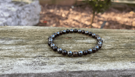 Bracelet bonne circulation sanguine - Grenat et Hématite