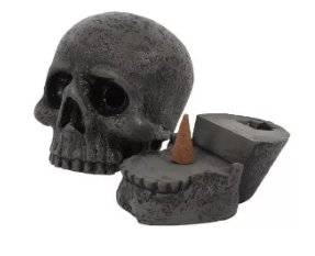 Totenkopf-Räucherkegelhalter