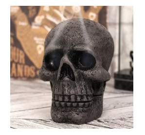 Totenkopf-Räucherkegelhalter